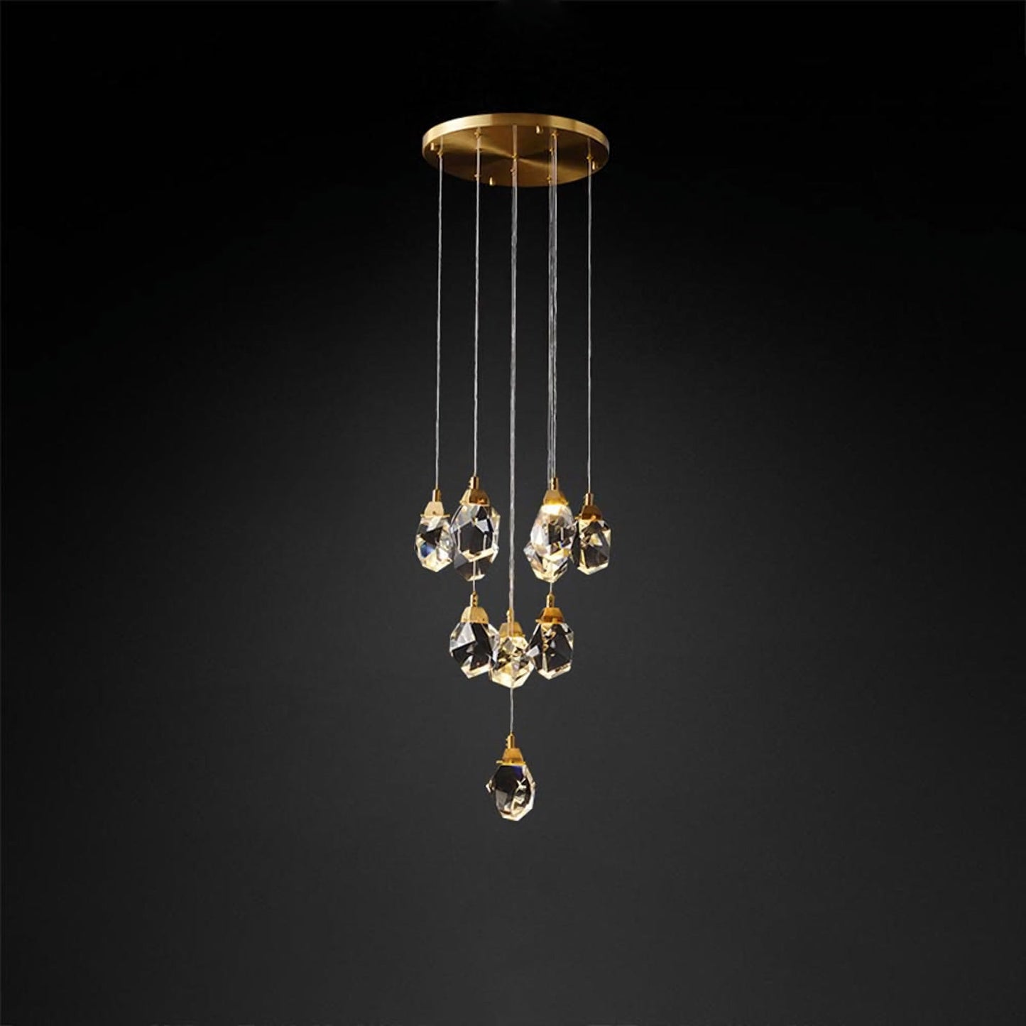 Luxe Prism Crystal Pendant Light - Nuvé