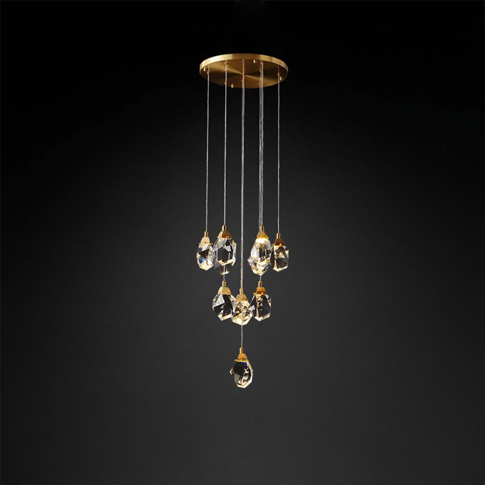Luxe Prism Crystal Pendant Light - Nuvé