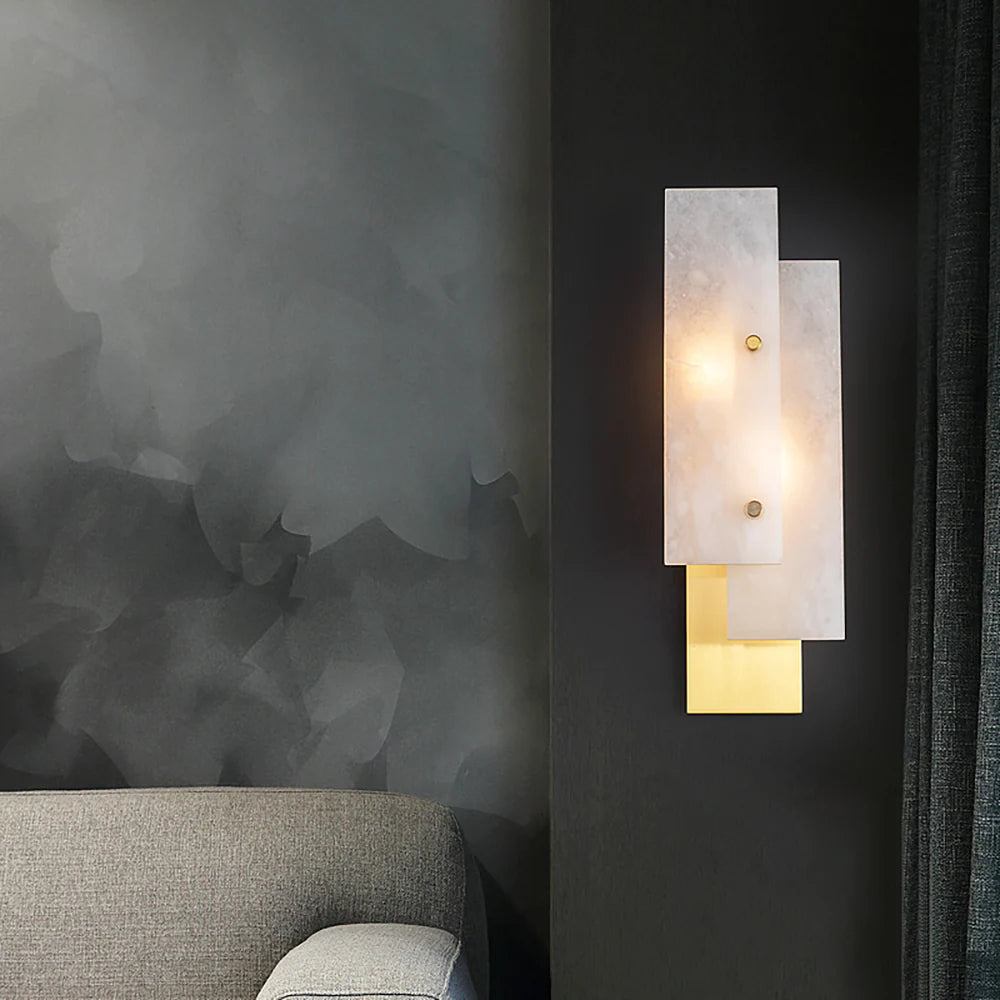 Rectangular Alabaster Wall Lamp - Nuvé