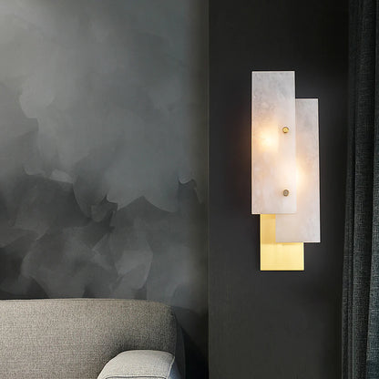 Rectangular Alabaster Wall Lamp - Nuvé