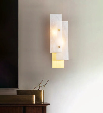 Rectangular Alabaster Wall Lamp - Nuvé