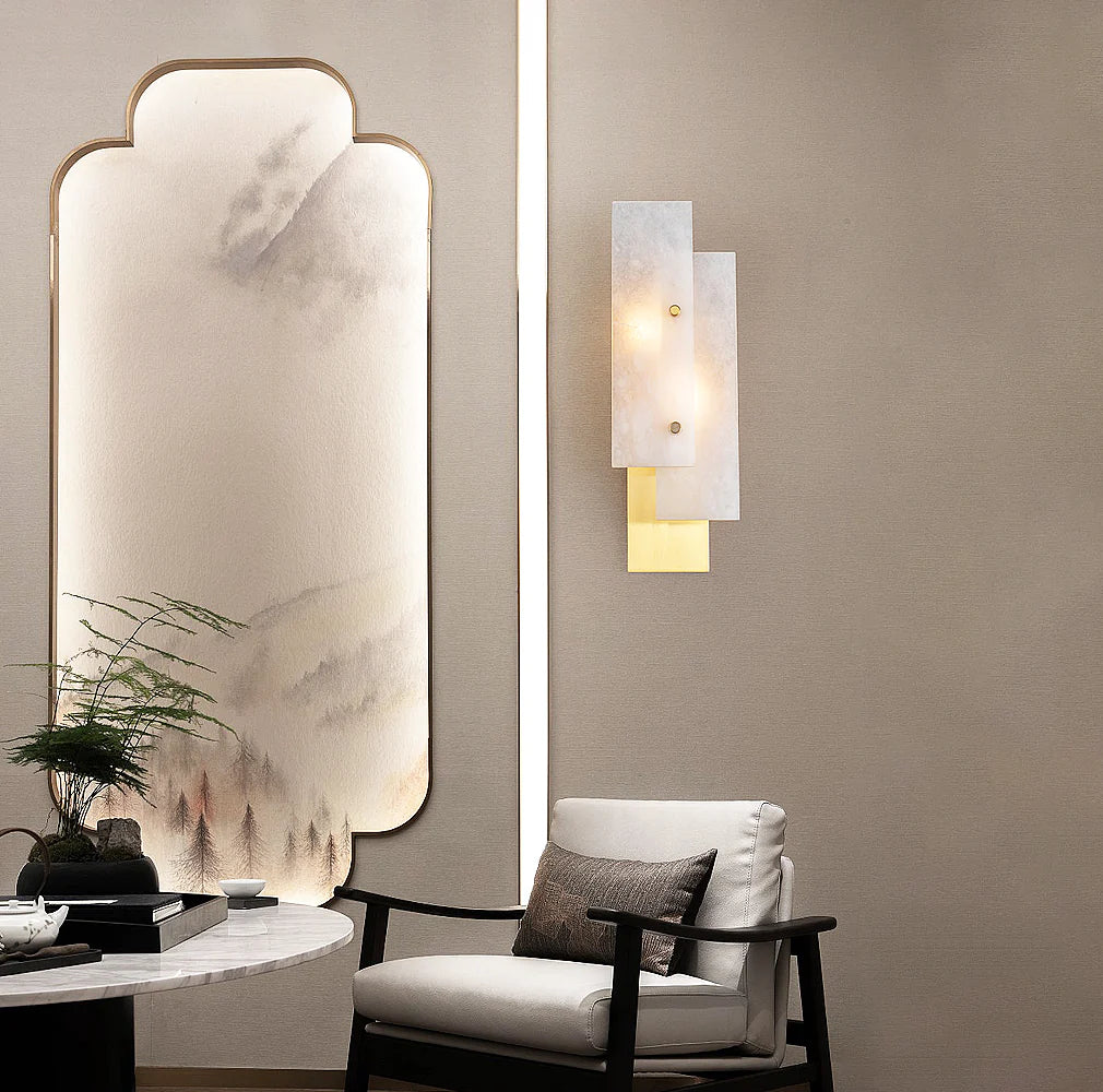 Rectangular Alabaster Wall Lamp - Nuvé
