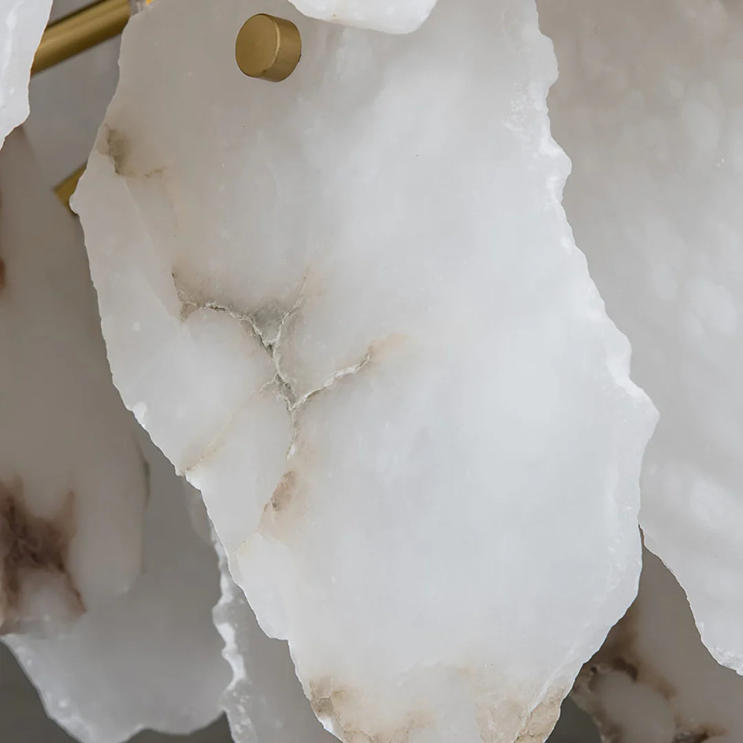 Luxury Alabaster Brass Chandelier - Nuvé