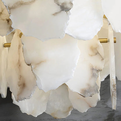 Luxury Alabaster Brass Chandelier - Nuvé