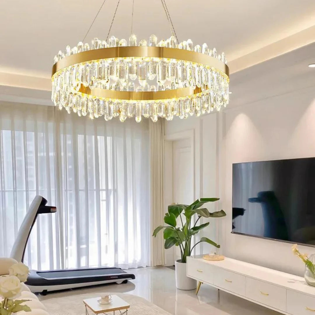 Ring Crystal Luxury Modern Chandelier - Nuvé