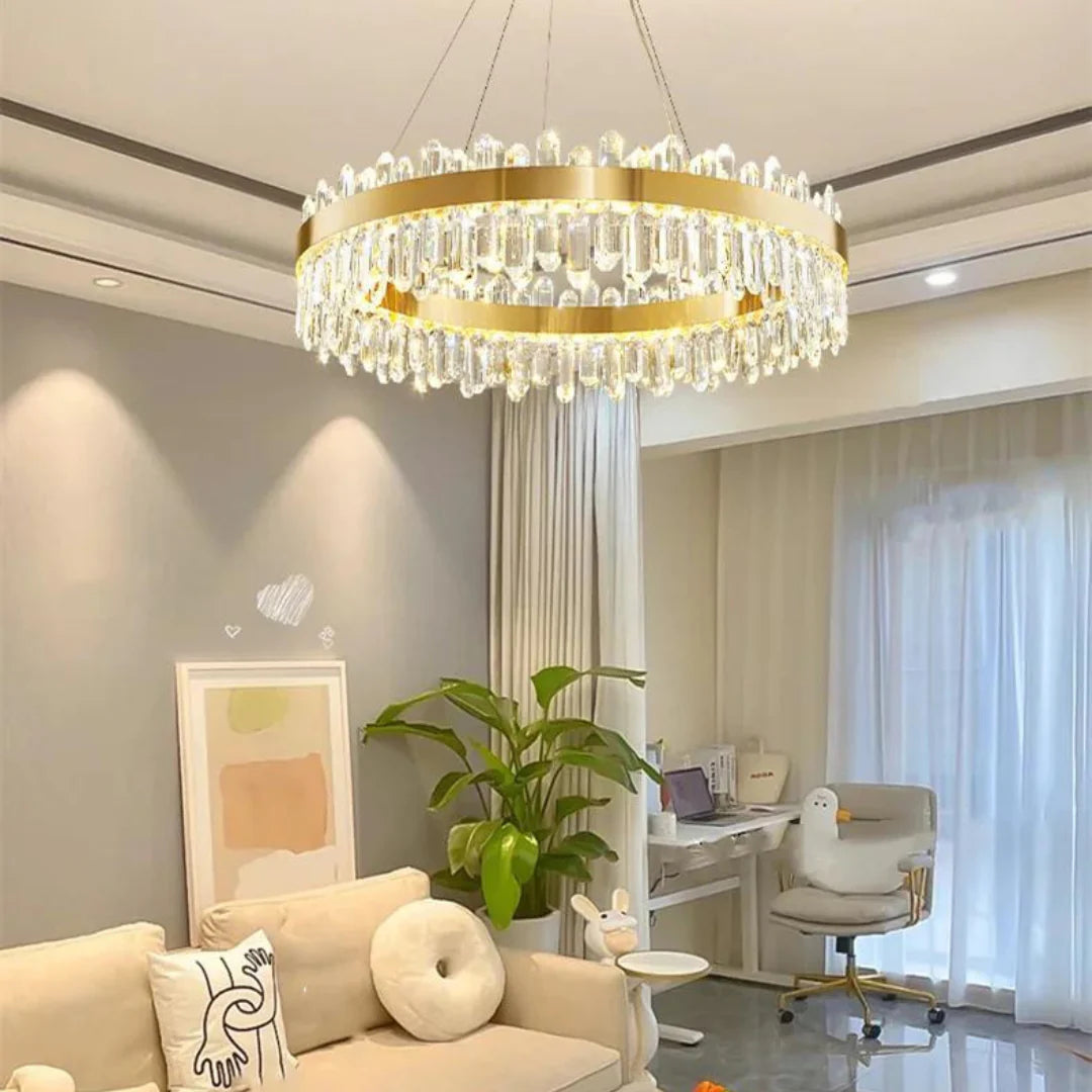 Ring Crystal Luxury Modern Chandelier - Nuvé