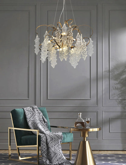 Luxury Niagara Round Glass Chandelier - Nuvé