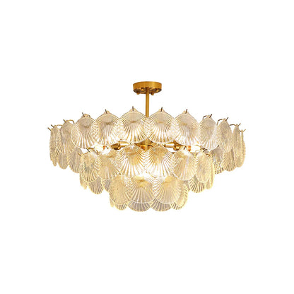 Luxury Shell Glass Chandelier - Nuvé