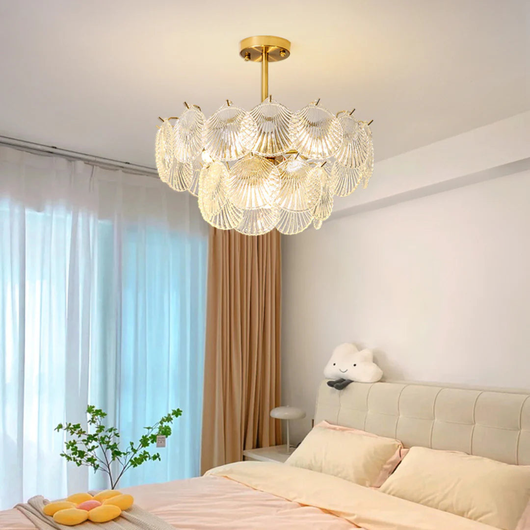 Luxury Shell Glass Chandelier - Nuvé