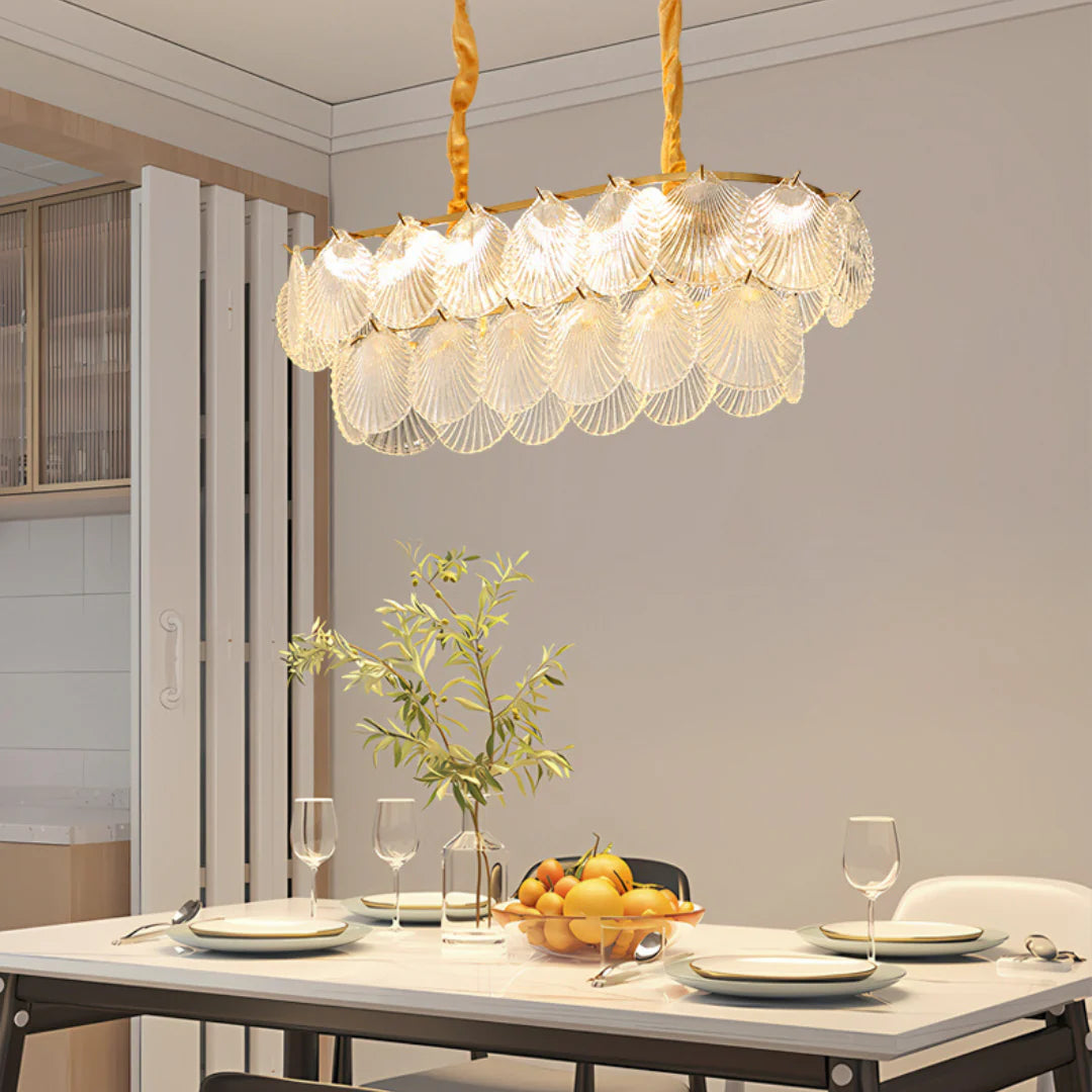 Luxury Shell Glass Chandelier - Nuvé