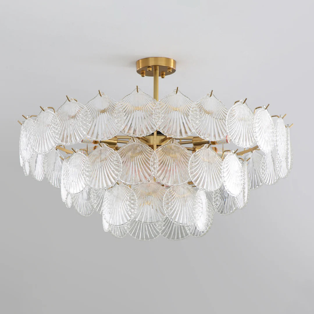 Luxury Shell Glass Chandelier - Nuvé