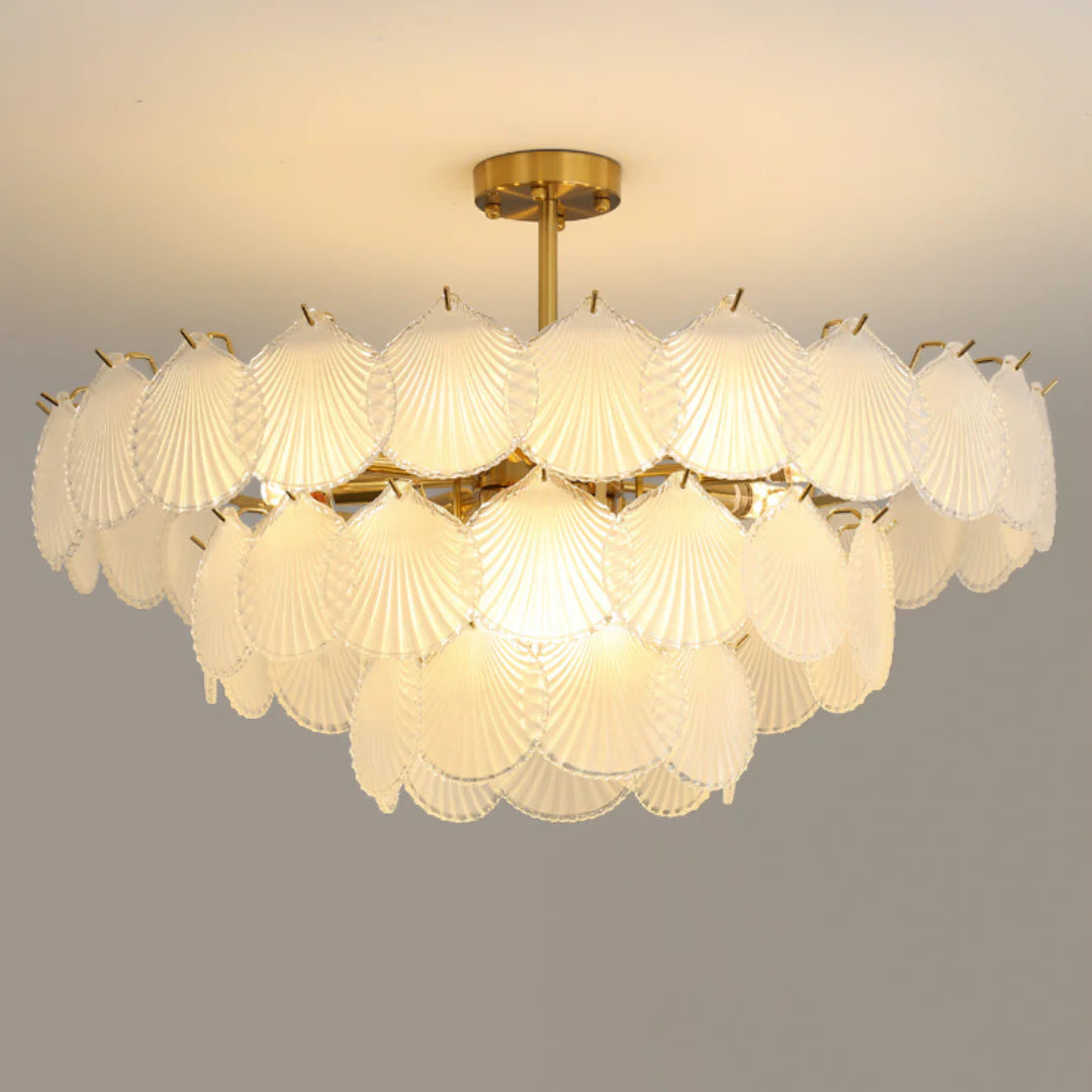 Luxury Shell Glass Chandelier - Nuvé