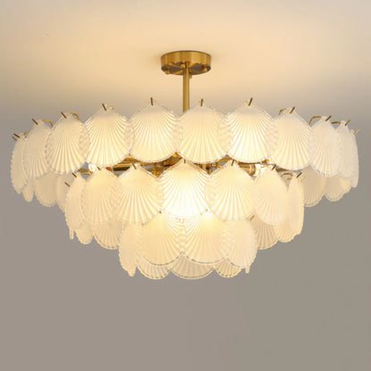Luxury Shell Glass Chandelier - Nuvé