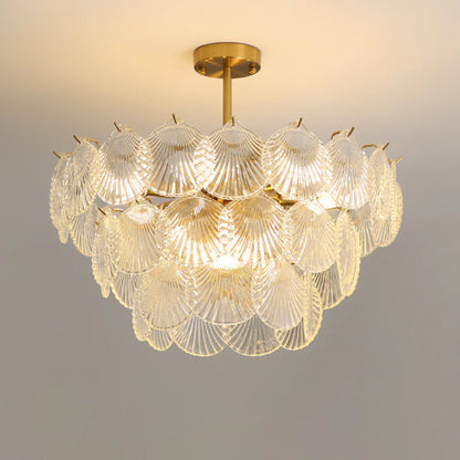 Luxury Shell Glass Chandelier - Nuvé
