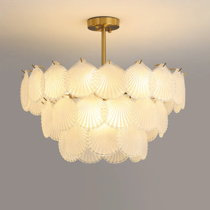 Luxury Shell Glass Chandelier - Nuvé