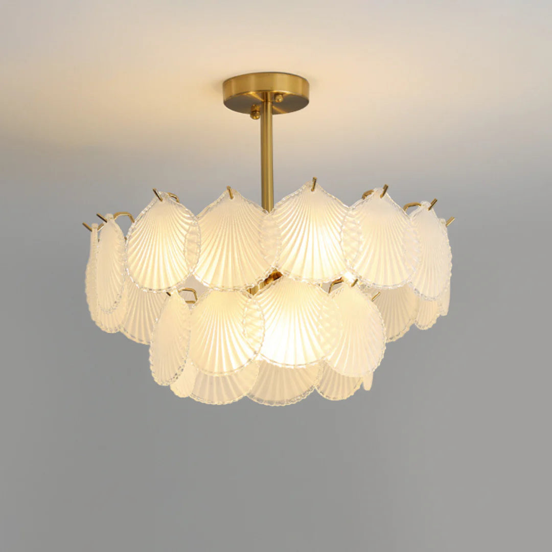 Luxury Shell Glass Chandelier - Nuvé