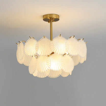 Luxury Shell Glass Chandelier - Nuvé