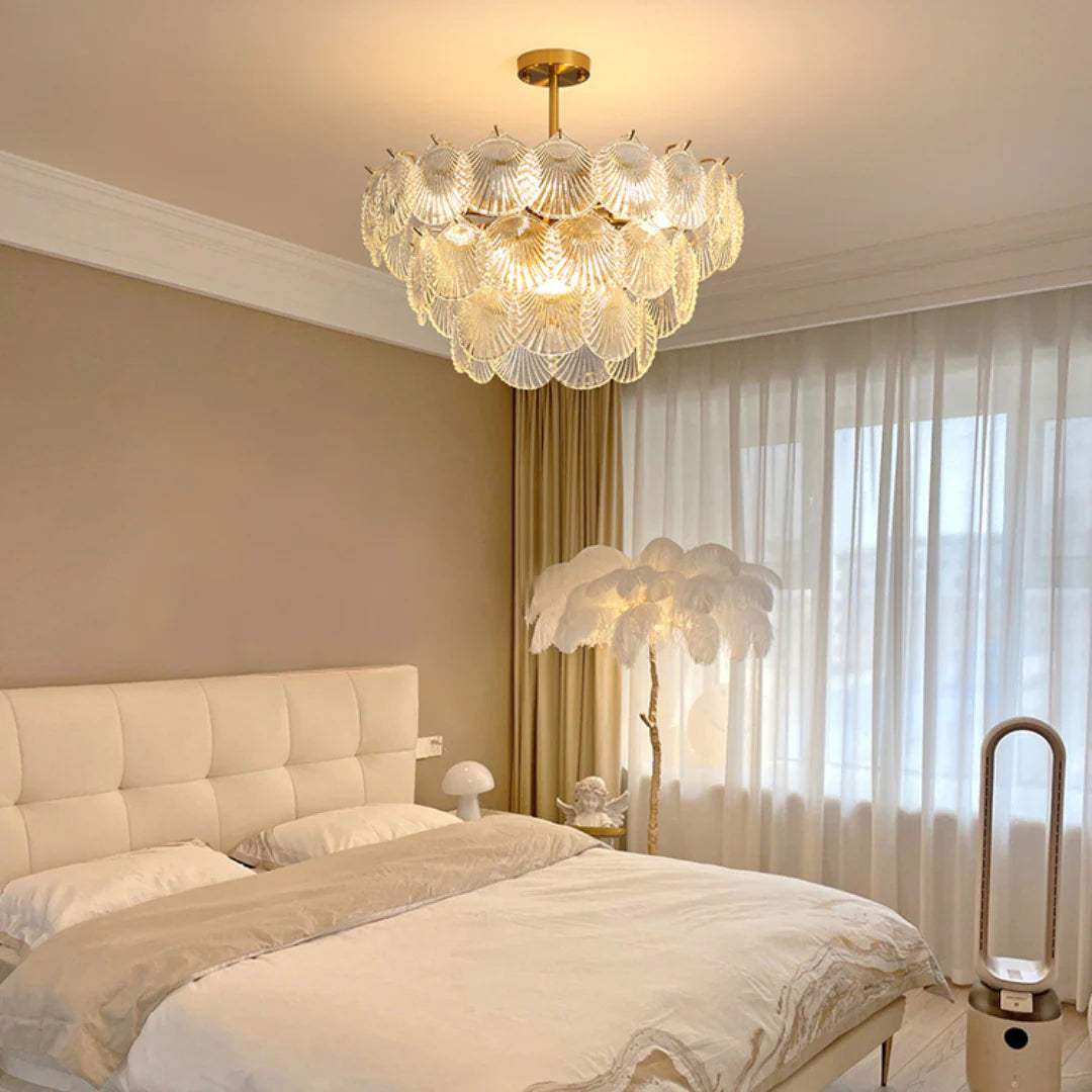 Luxury Shell Glass Chandelier - Nuvé