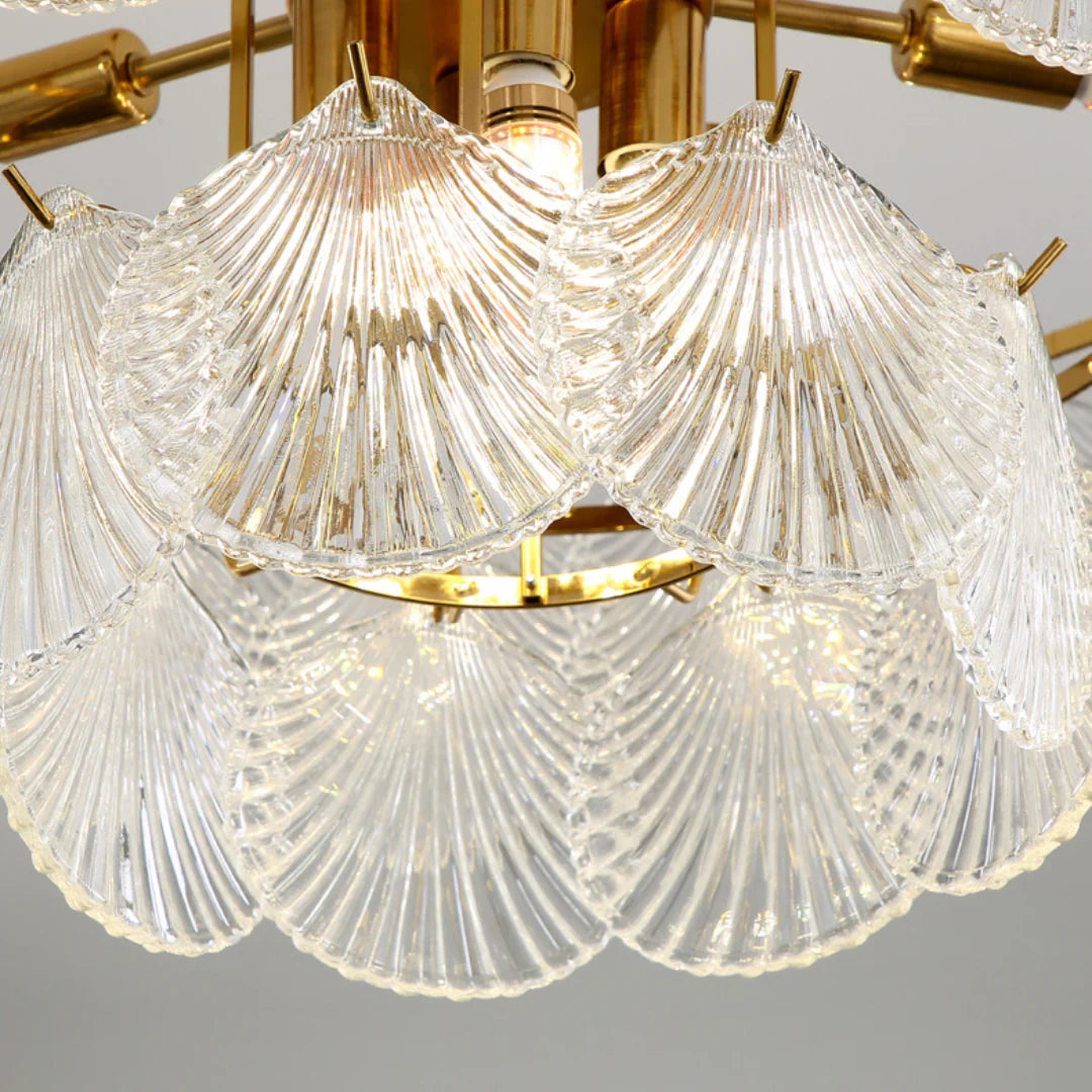 Luxury Shell Glass Chandelier - Nuvé