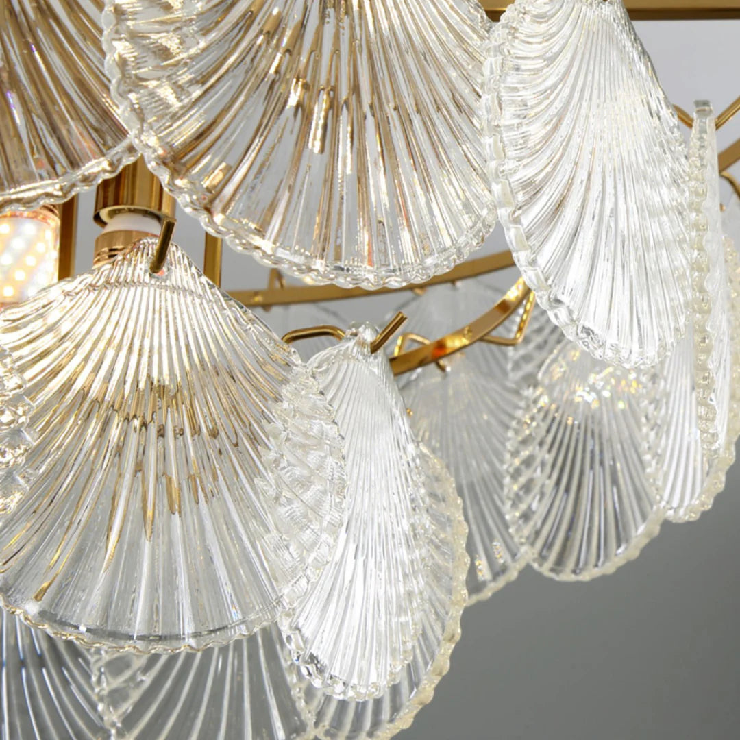 Luxury Shell Glass Chandelier - Nuvé