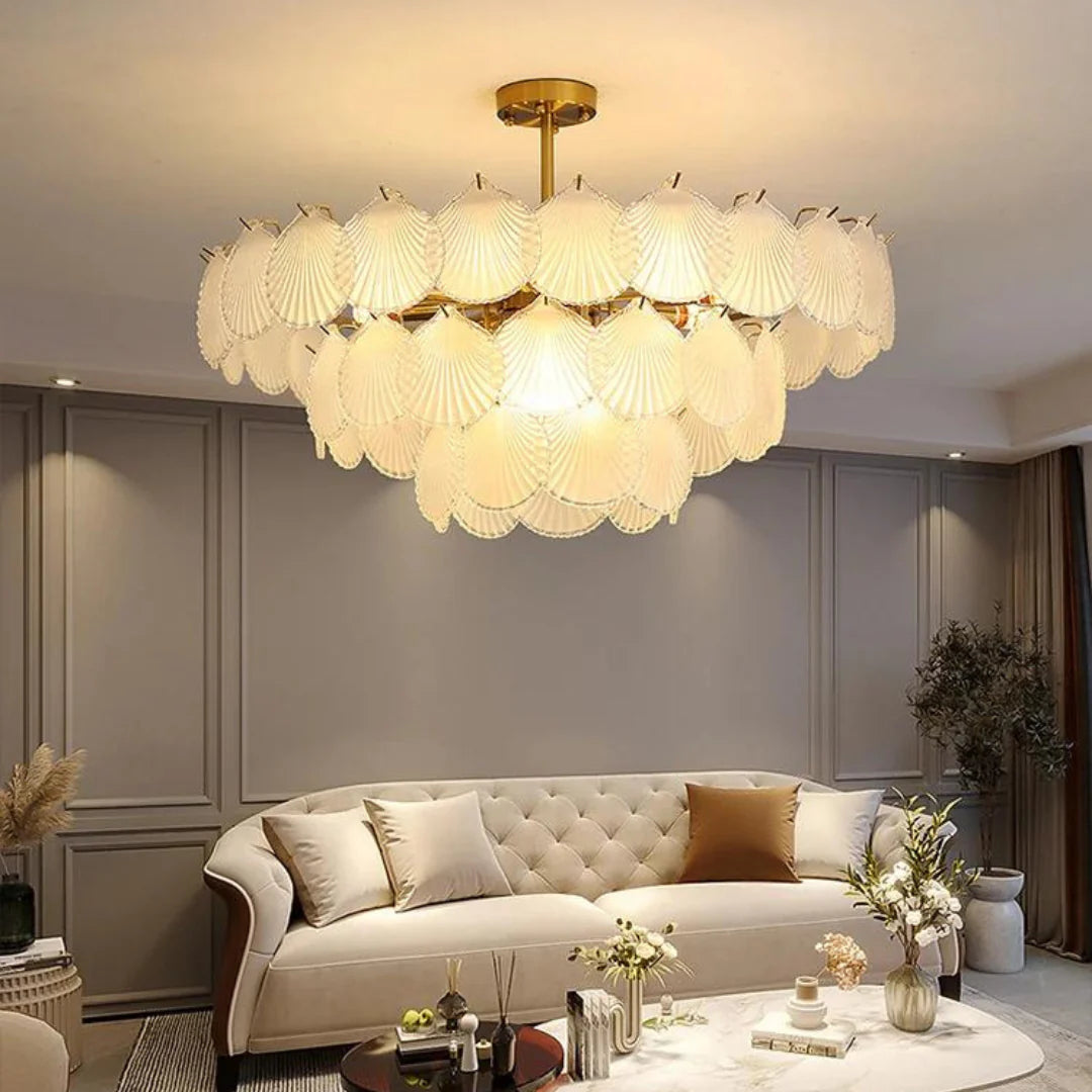 Luxury Shell Glass Chandelier - Nuvé