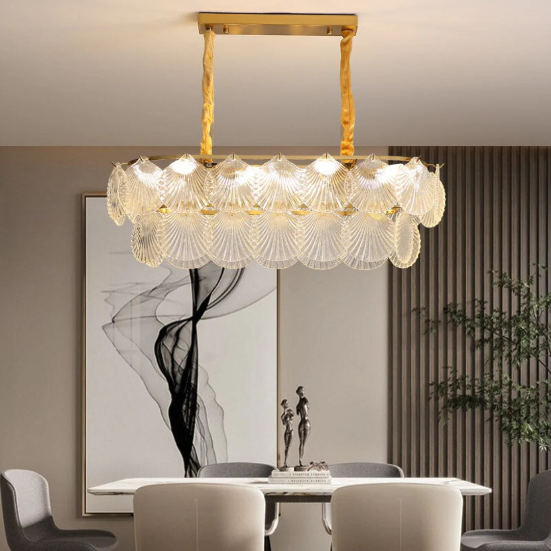 Luxury Shell Glass Chandelier - Nuvé