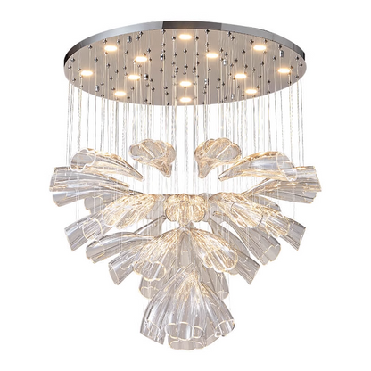 Glass Lotus Chandelier - Nuvé