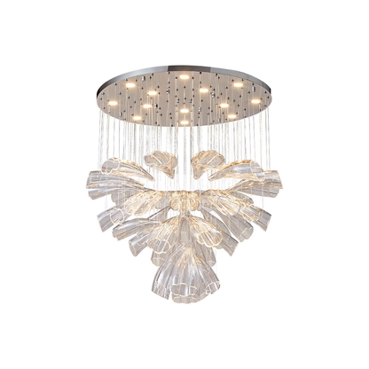 Glass Lotus Chandelier - Nuvé