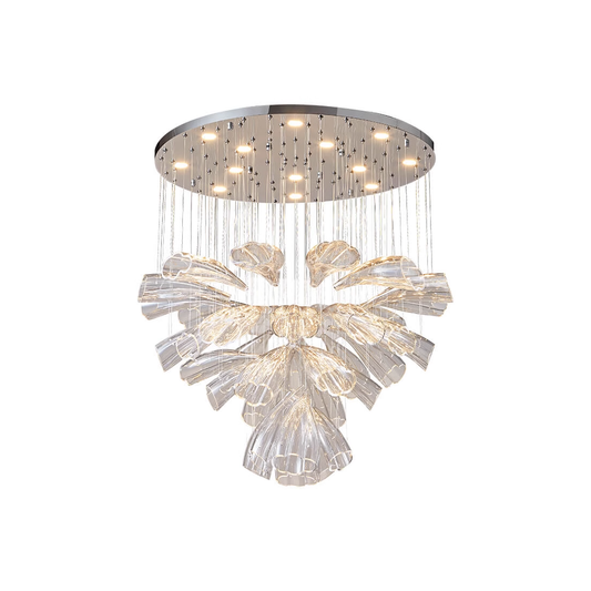 Glass Lotus Chandelier - Nuvé