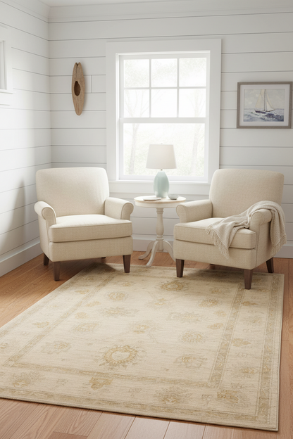 Chobi Farahan (3'10"x5'11") ivory/lt.rust