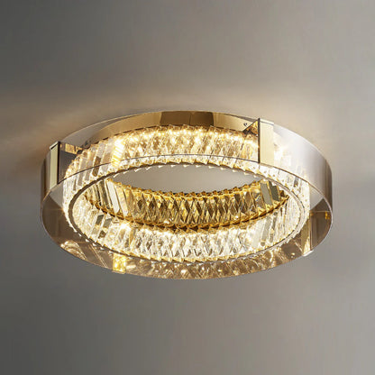 Plafonnier Glass Crystal Ceiling Light - Nuvé