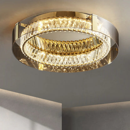 Plafonnier Glass Crystal Ceiling Light - Nuvé