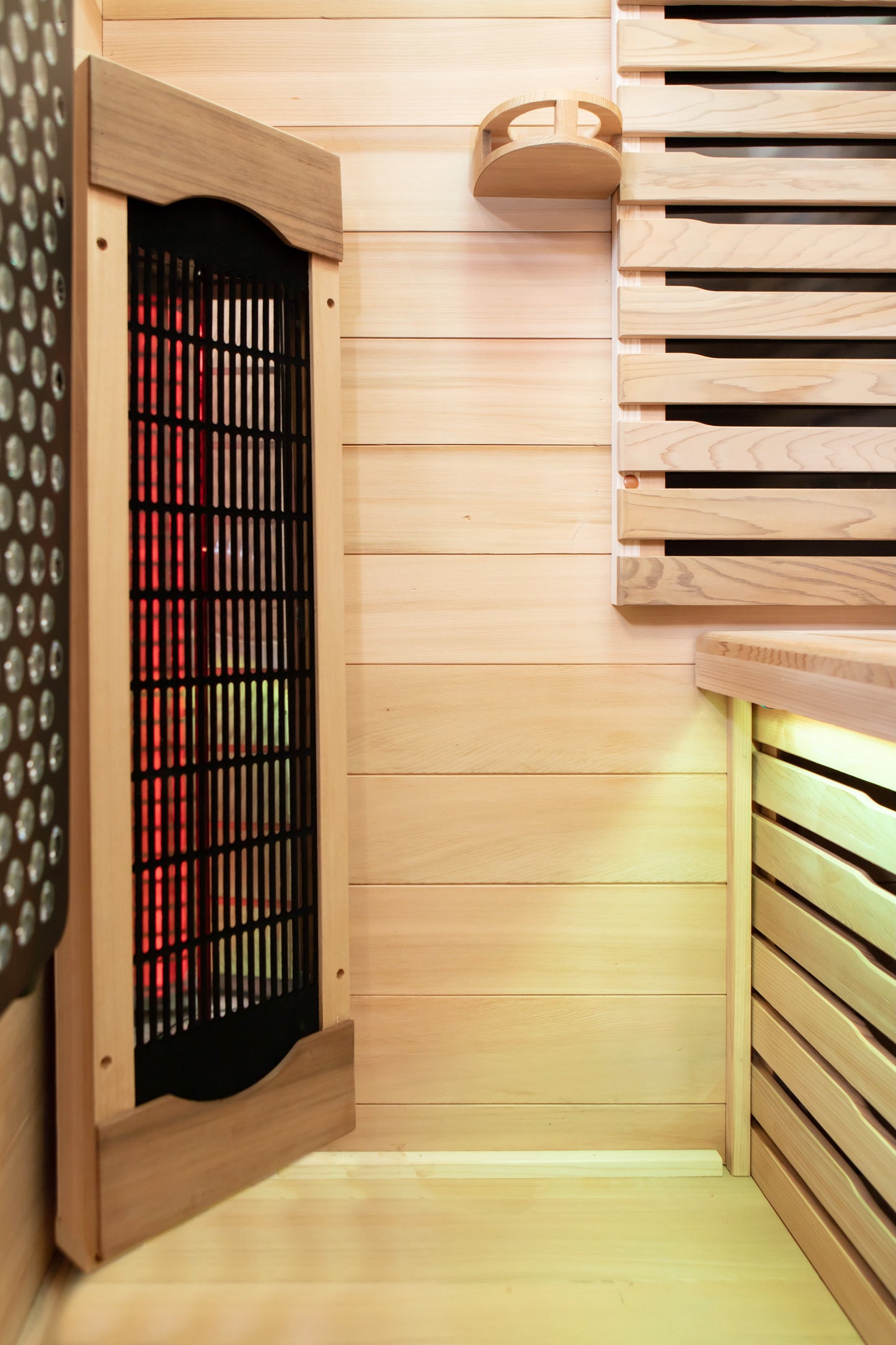 Peak Saunas Fuji 2-Person Full Spectrum Infrared Sauna with XL Medical-Grade Red Light Therapy & Smart WiFi App Control - Nuvé
