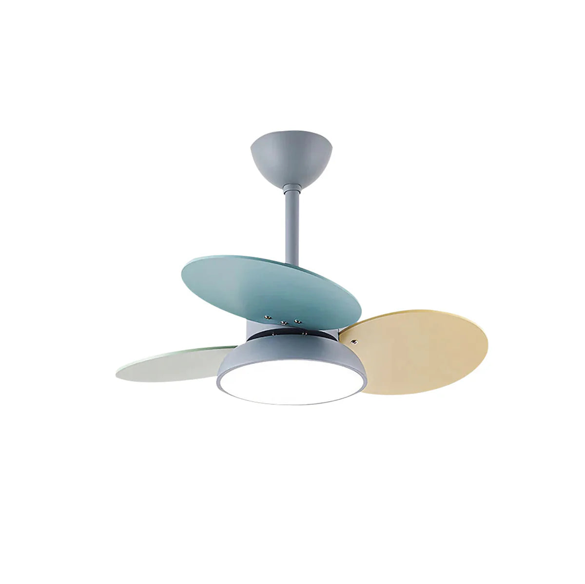 Macaron Colorful Round Ceiling Fan Light - Nuvé