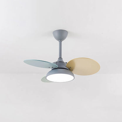 Macaron Colorful Round Ceiling Fan Light - Nuvé