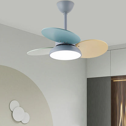 Macaron Colorful Round Ceiling Fan Light - Nuvé
