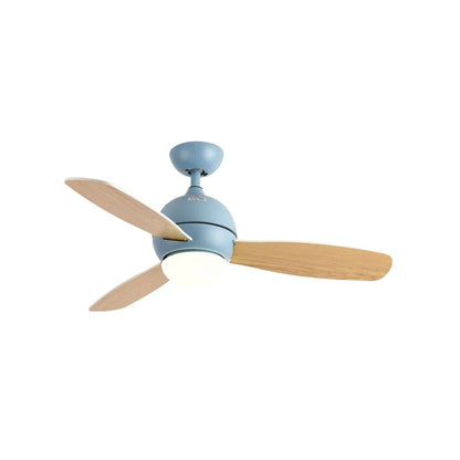 Macaron Wood Art Ceiling Fan Light