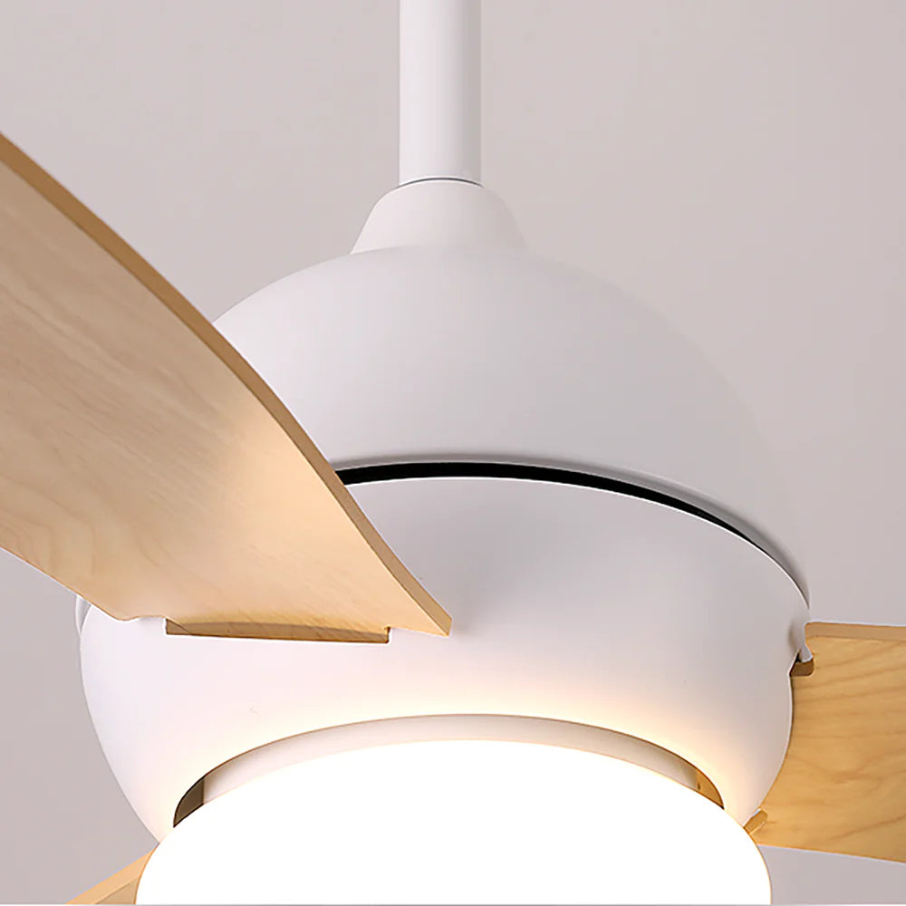 Macaron Wood Art Ceiling Fan Light - Nuvé