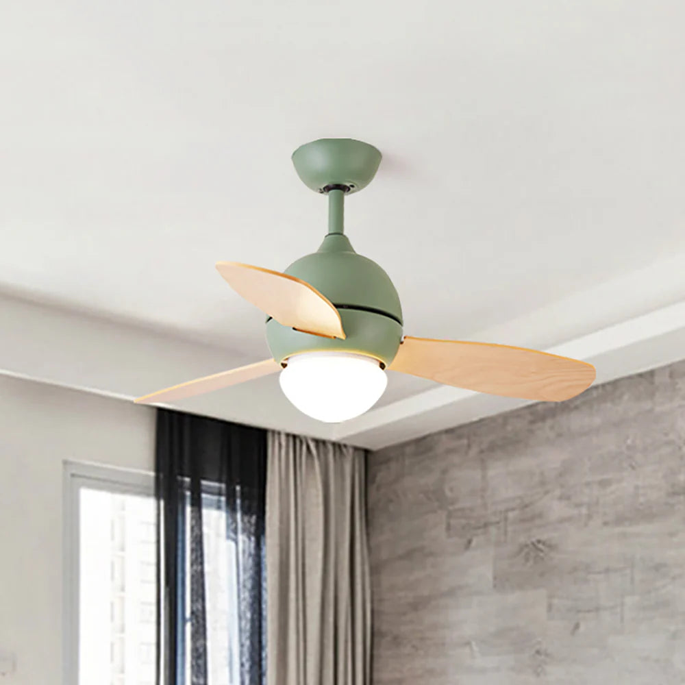 Macaron Wood Art Ceiling Fan Light - Nuvé