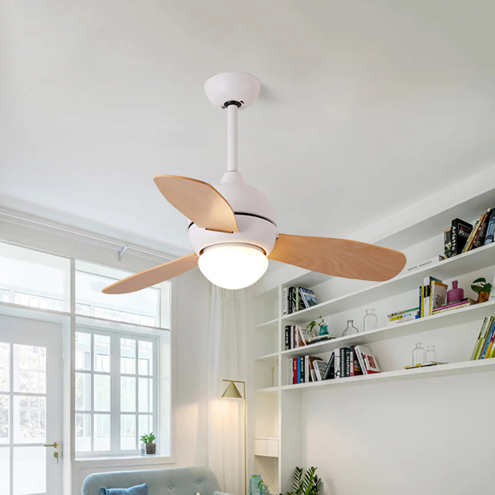Macaron Wood Art Ceiling Fan Light - Nuvé