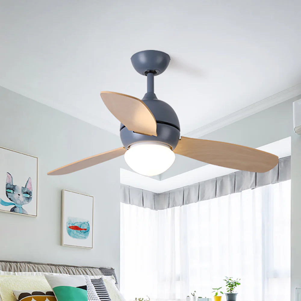 Macaron Wood Art Ceiling Fan Light - Nuvé