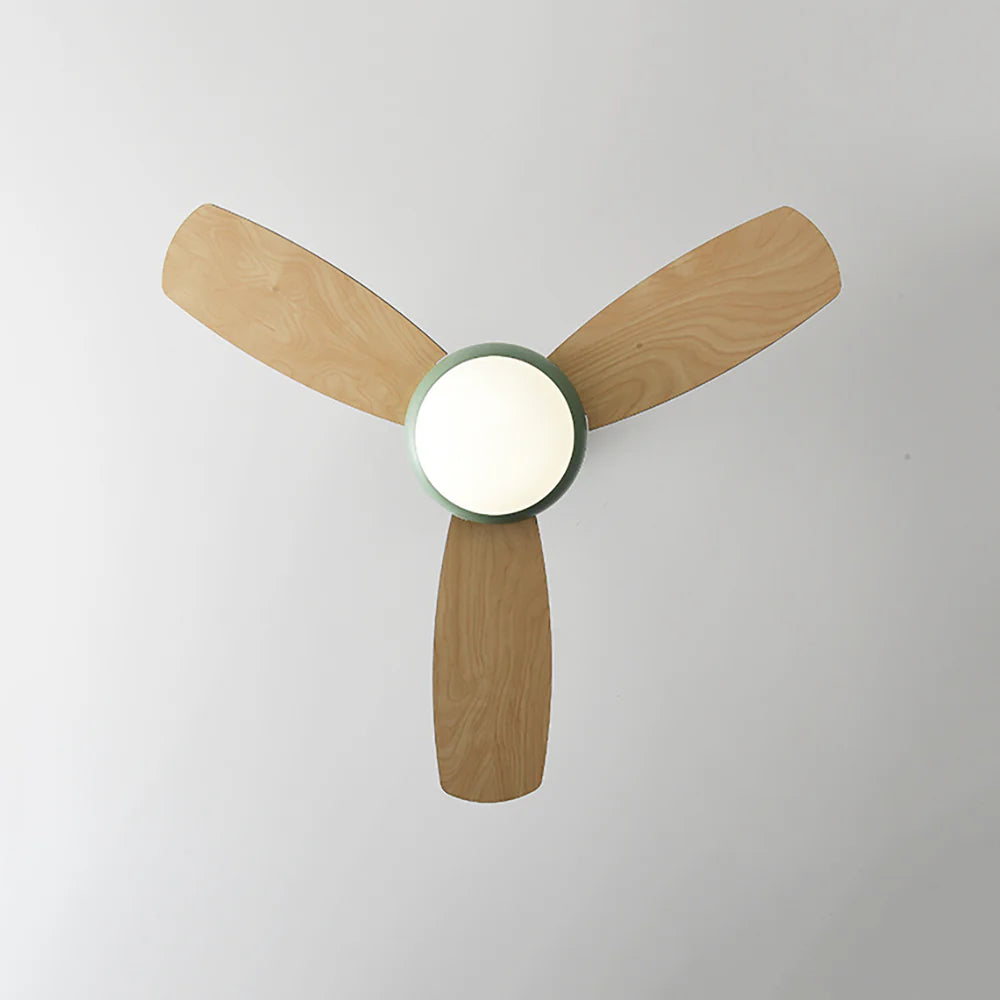 Macaron Wood Art Ceiling Fan Light - Nuvé