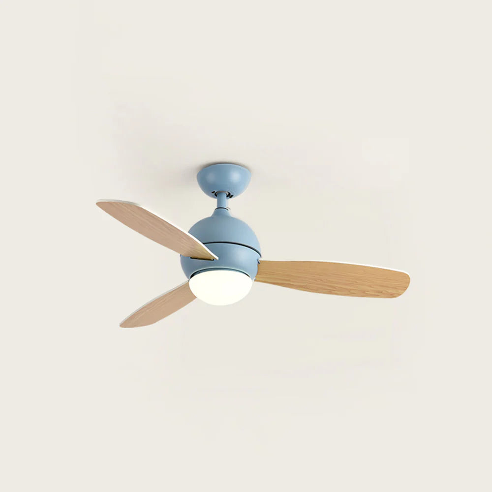 Macaron Wood Art Ceiling Fan Light