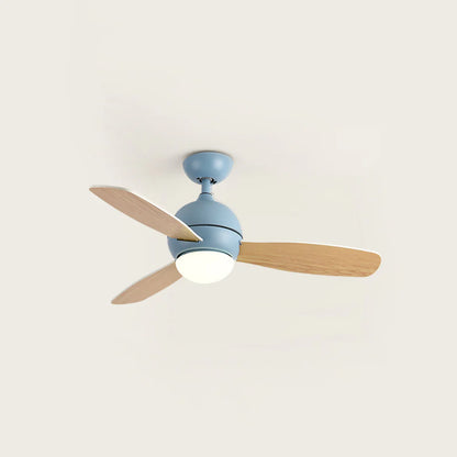 Macaron Wood Art Ceiling Fan Light