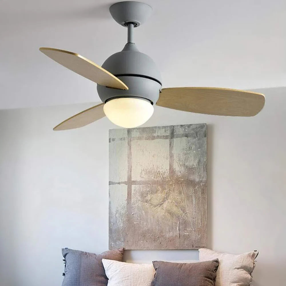 Macaron Wood Art Ceiling Fan Light - Nuvé