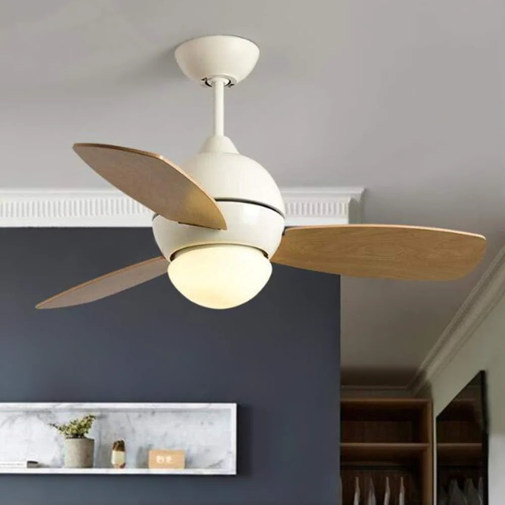 Macaron Wood Art Ceiling Fan Light - Nuvé