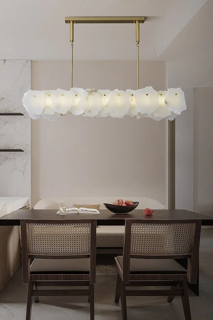 Linear Magari Alabaster Chandelier - Nuvé