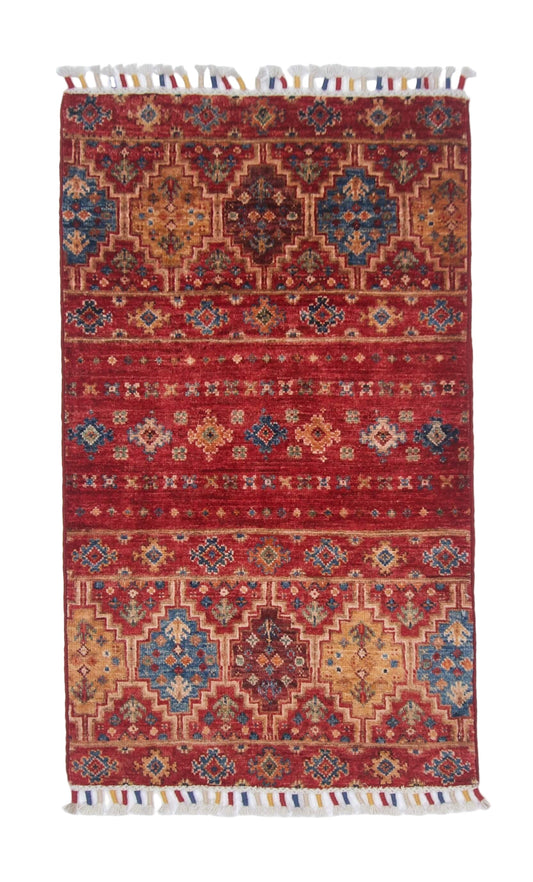 Afghan Khorjin (2'00"x3'04") red - Nuvé