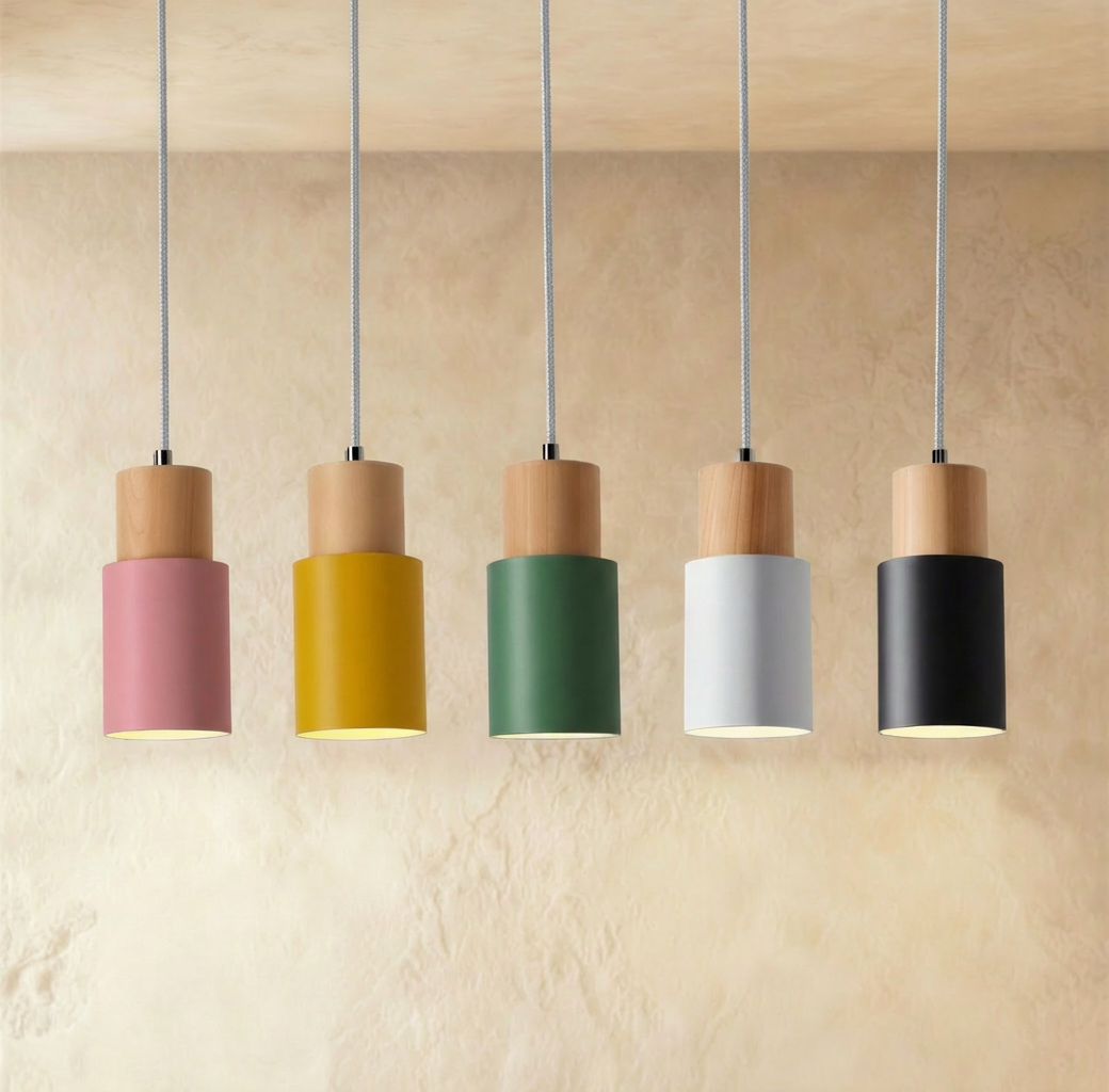 Residence Supply Nouveau pendant light with woven wire design hanging from a ceiling, showcasing a modern, textured lighting fixture.
