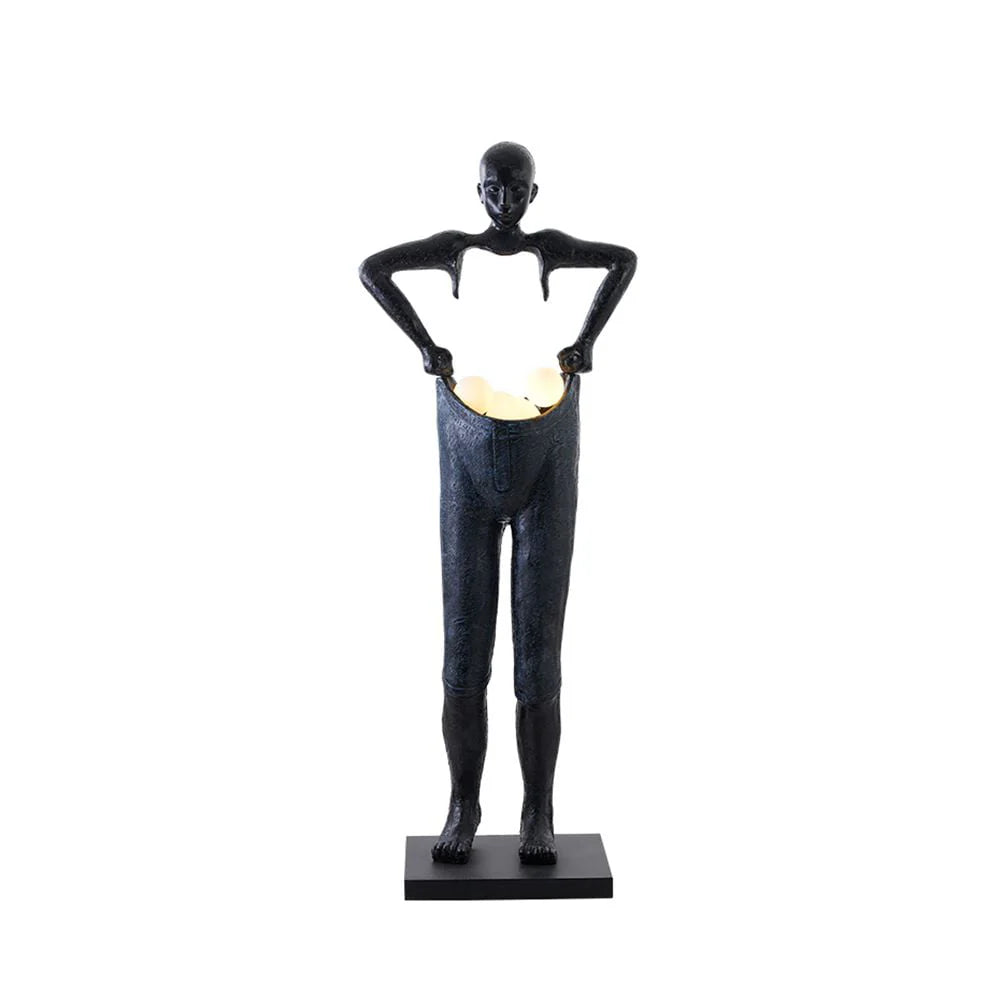 Man Carrying Pants Statue Floor Lamp - Nuvé